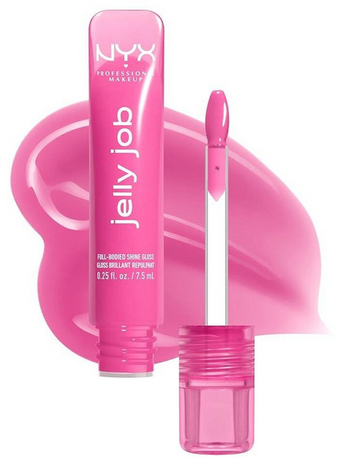 NYX PROFESSIONA MAKEUP Jey Job 립글로스 풀 바디 스무딩 하이퍼글로시 샤인 립 틴트 글로스 - 젤리 아이싱(아이시 라일락), 젤리 아이싱 11개
