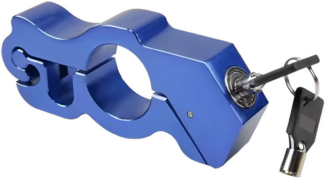 알나인 오토바이 도난 방지 핸들락, 블루, 1개