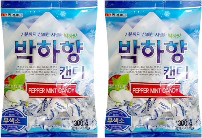 동아제과 박하향캔디, 300g, 2개