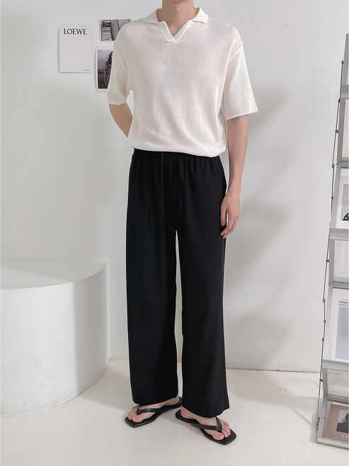 오드오즈 아이스 스판 밴딩 와이드 팬츠