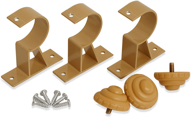 민광 알미늄 커튼브라켓(브라운 K352) 35mm 고정 거치, 브라운, 1개