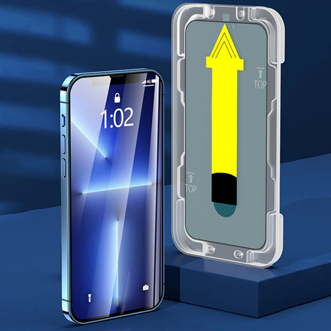 아이폰 풀커버 강화유리 이지 퀵 아이폰 13 프로 맥스, 13 프로맥스, 1개