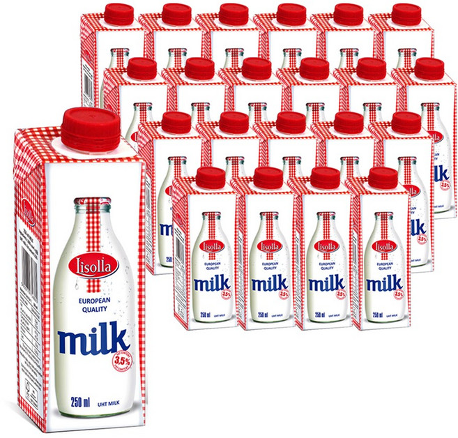 리솔라 멸균우유, 250ml, 21개