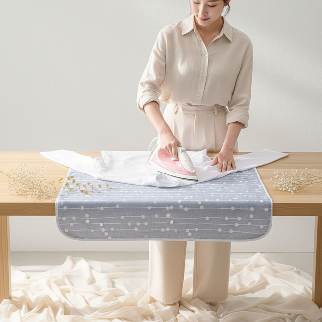 꿀살림 휴대용 접이식 다리미판 매트