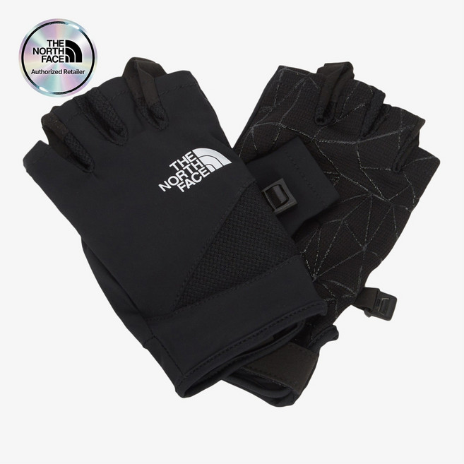 (노스페이스 공식) 쿨 라이트 하프 글러브 NJ3FR01A_BLK, BLK(BLACK)