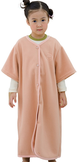 꾸미 초등 스마일 반팔 수면조끼/어린이수면조끼