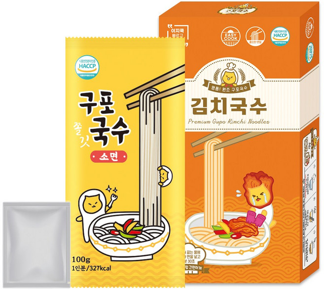 구포국수 심플 김치국수 1인분 (선물상자포장/라면처럼 간편), 1개, 110g