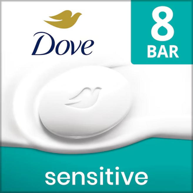Dove 도브 센서티브바 미국 Sensitive Skin 850g 8개입, 106g