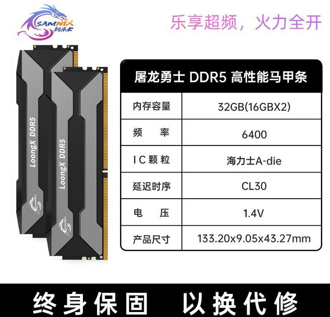 SAMNIX 屠龍勇士 DDR5 高性能記憶體, 通用