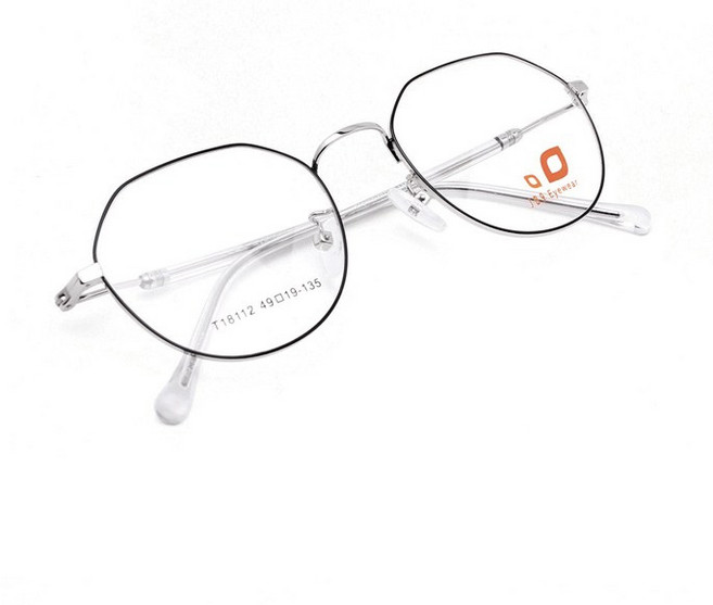제이비나인 JB9 T18112 실버블랙 얼굴형에맞는 동그란안경테 남녀공용