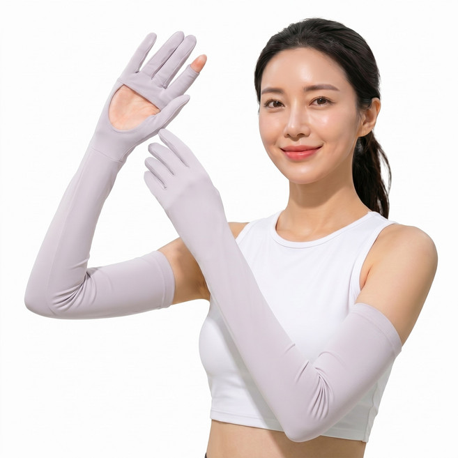 안느까사 손바닥 오픈 시원한 UV차단 쿨토시 장갑