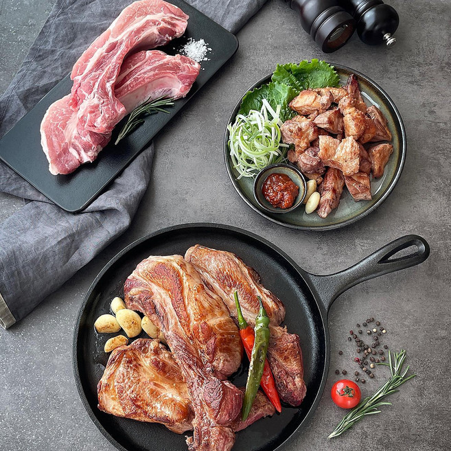국내산 한돈 냉장 돼지 돈대 갈비, 3kg, 1개