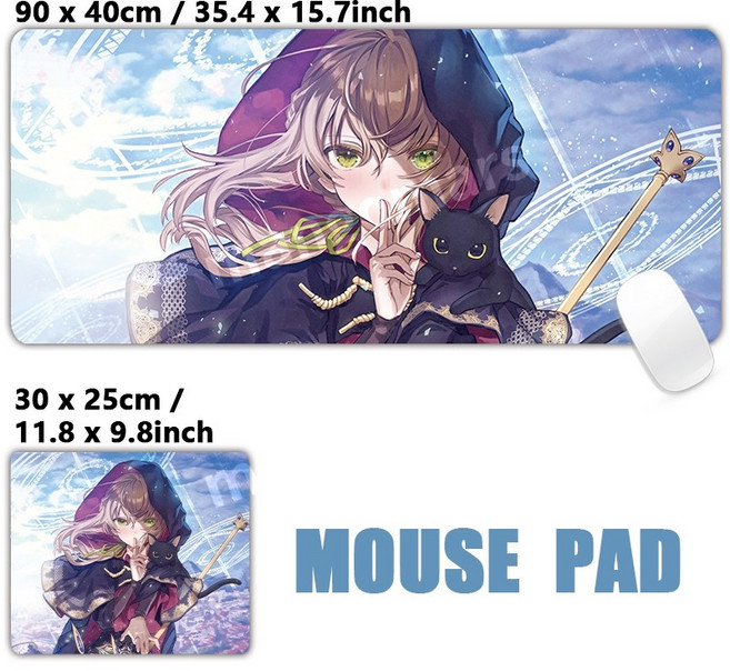 사일런트 위치 침묵의 마녀의 비밀 맞춤 주문제작 마우스패드 키보드 장패드, 2mm, 300x250mm, 001