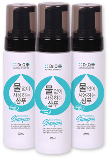 닥터큐 물없이 사용하는 버블타입 샴푸, 200ml, 1개