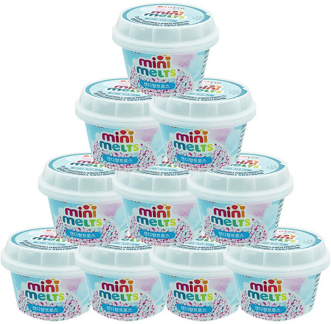 미니멜츠 구슬아이스크림 캔디프로스, 50g, 10개