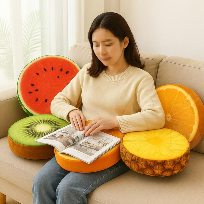 과일모양 포근한 쪽잠잘때 쿠션 방석 베개대용, 상품선택, 파인애플