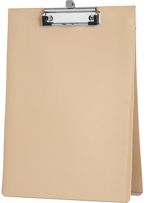 (100부이상 인쇄비 무료!) 세우세 A4 클립보드 카페 메뉴판 서류받침대 실속형, 1개, 베이지 (세로형-스프링 펜 수납홀 있음)