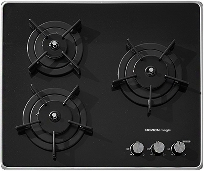 경동나비엔 나비엔매직 가스렌지 3구 GRB-6303 빌트인 매립형 560X480 블랙펄 가정용 가숙사 원룸 사무실 오피스텔 펜션 가스쿡탑 전국설치가능, LNG, 나비엔매직 GRB-6303 설치요청(상세설명확인)