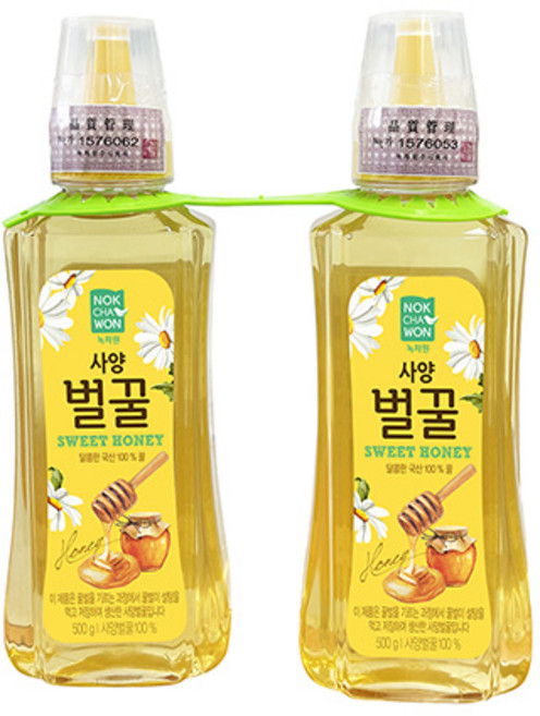 녹차원 국산 사양벌꿀 500g+500g, 2개, 500g