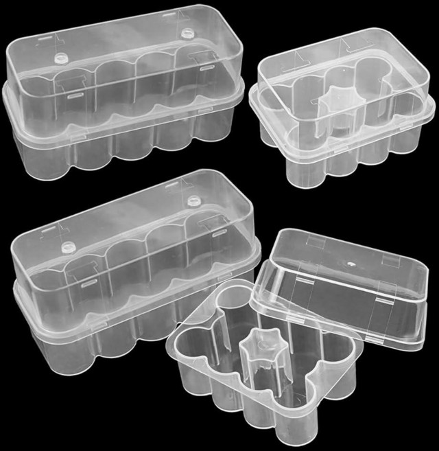 40-Slot Vial Holder for Fridge Peptide Case 3ml & 10mL Small 10-Slot Insulin Each Organizer Stac