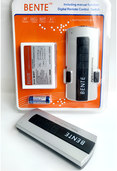 리모콘스위치 전등리모컨스위치 2구리모콘 BENTE, 1개