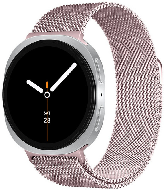 영스피플 갤럭시워치8 호환 밀레니즈 루프 스트랩 클래식 40 44 46 20 메탈 시계줄, 핑크골드