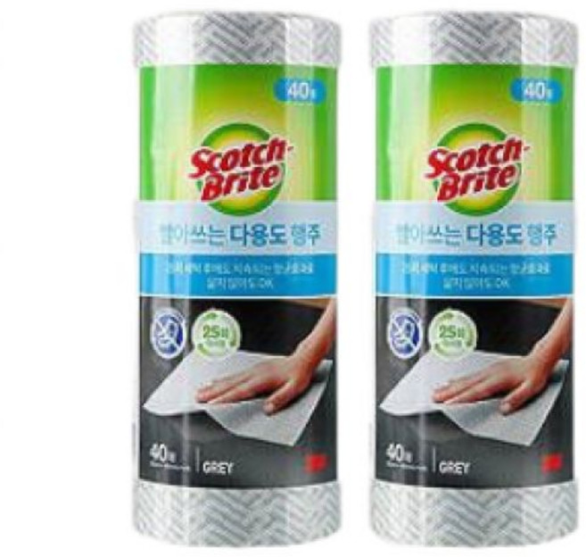 3M 스카치브라이트 빨아쓰는 다용도 행주 80+20매, 3. 브라운 80+20매