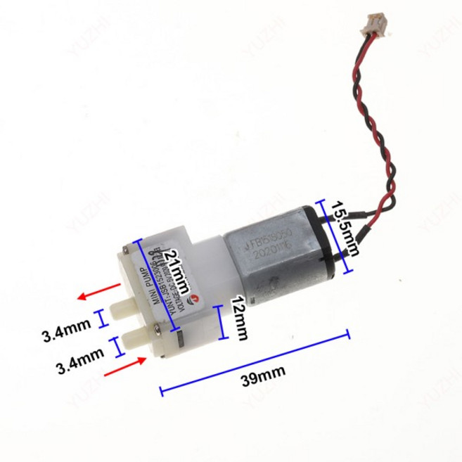 마이크로 다이어프램 펌프 030 공기 음압 DC 5V-6V 인플레이션 산소, 01 DC 5v-6v, 01 중국