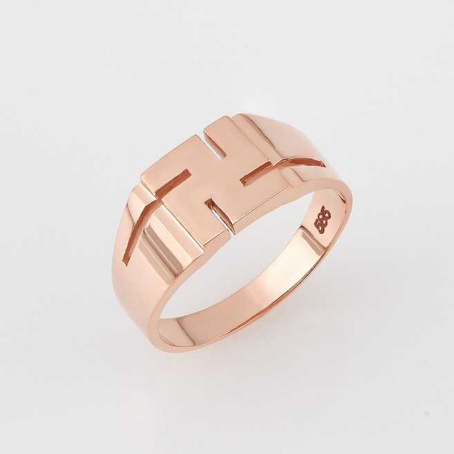 골드몬 14k 18k 데크 만자 절 반지 (小)