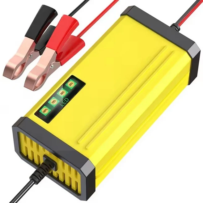 완전 자동 배터리 충전기 12V 2A 지능형 고속 3단계 납산 AGM GEL, 01 12V 2A