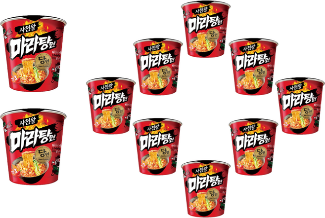 사천왕 마라탕면 54g, 10개