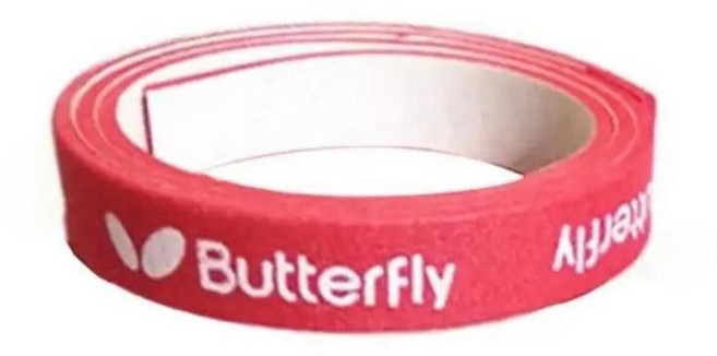 탁구 호환 라켓 가장자리 테이프 충돌 방지 자체 접착 배트 보호 측면 전문 액세서리, Red, 1개