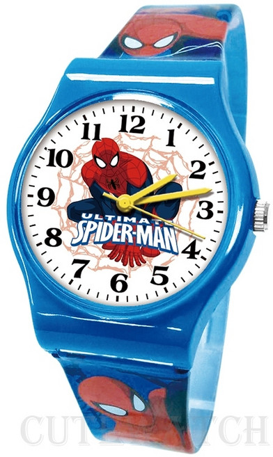 Marvel 漫威 蜘蛛人 兒童膠錶 復仇者聯盟 學習時間