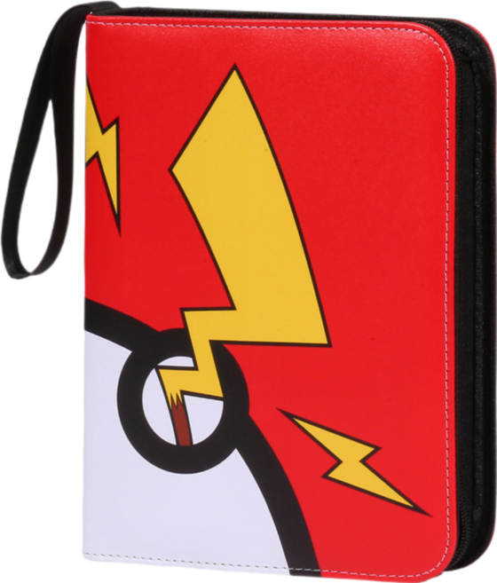 포켓 카드 보관 앨범 바인더 게임 포토 수납 북, 50매, 레드