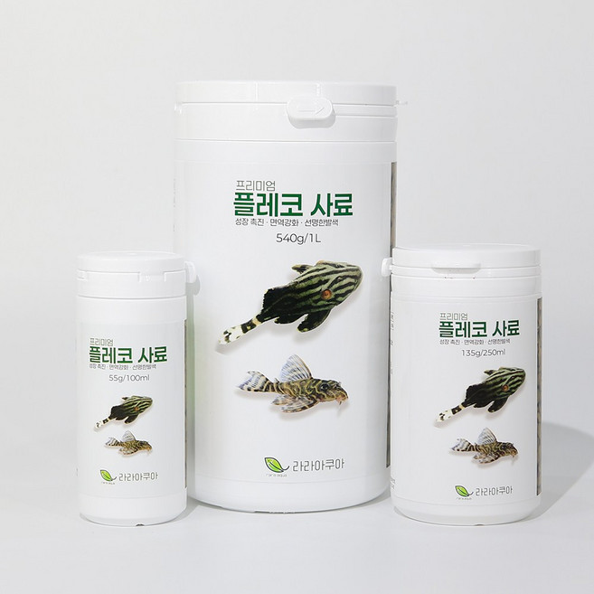 라라아쿠아 프리미엄 플레코 알지와퍼 135g, 1개, 250ml