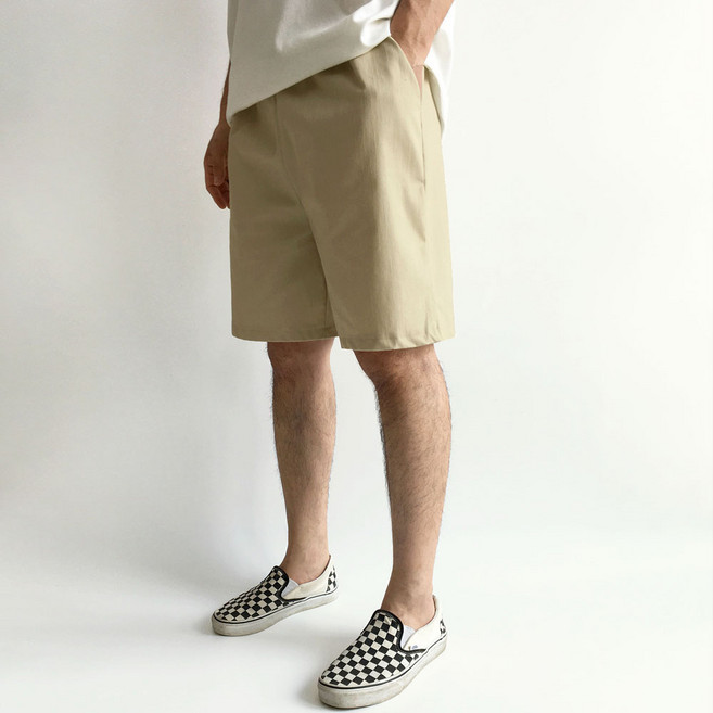 [황제패밀리] 남자 기본 린넨 밴딩 반바지