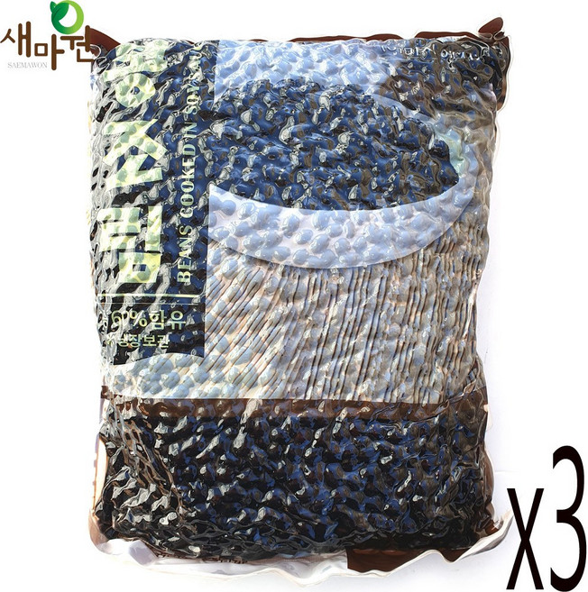 새마원 검정콩조림 콩자반, 3개, 4kg