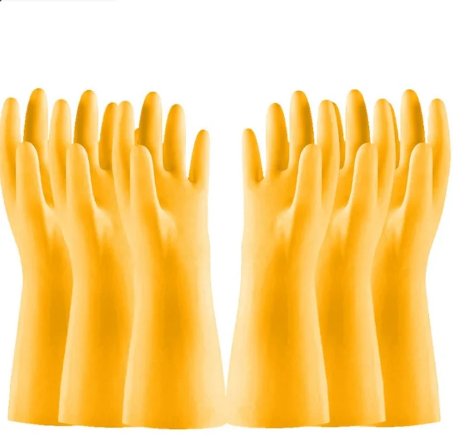 가정용 얇은 방수 라텍스 장갑 1/3 쌍 식기 세척 청소 도구 설거지 가사, 03 S, 01 3Pari