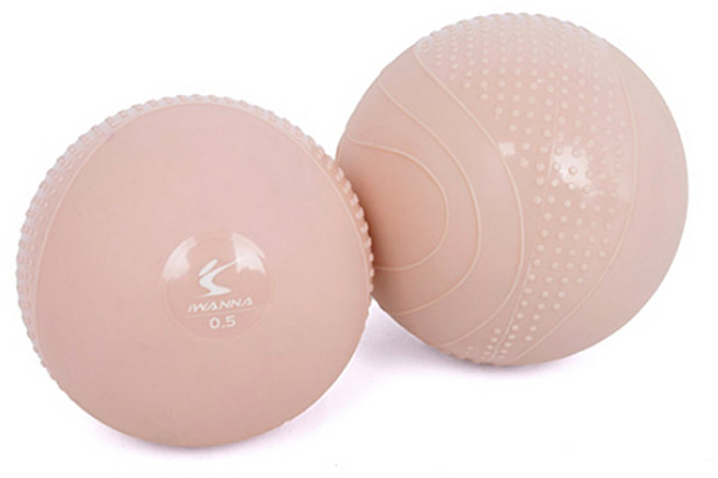 아이워너 아이워너 소프트 토닝볼 미끄러짐을 줄인 콤팩트한 사이즈 부드럽고 유연한 외피 소재, 2개, 0.5kg, 샌디로즈
