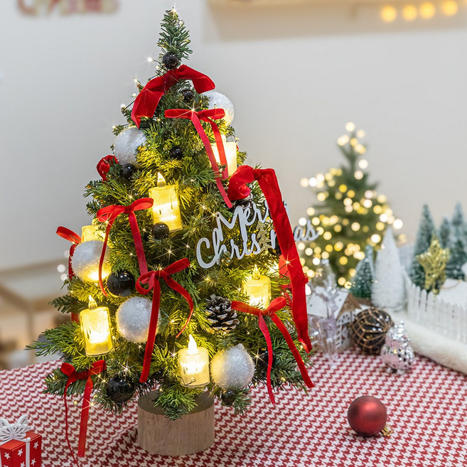 스페셜프리미엄 크리스마스풀세트 30~75cm, 브라운워머, A21.레드벨벳 포근한트리