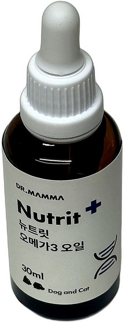 오메가3 애견 건강 영양제 강아지 면역력 증진 피부 건강 개선 피모 개선 필수 지방산 포함 30ml 1개