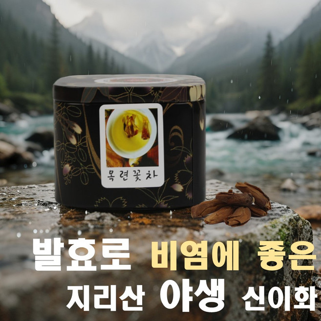 권대장티 국산 목련꽃차 신이화차 비염에좋은지리산야생화차, 20g, 1개, 1개입