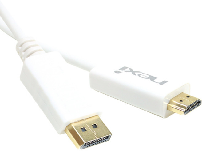 넥시 DP to HDMI 케이블 ver 1.1 디스플레이포트, NX-DP TO HDMI(1.8m), 1개