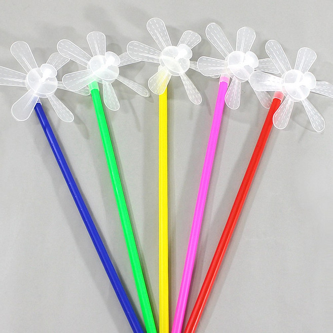 바람개비 PVC 만들기 재료 랜덤, 50개