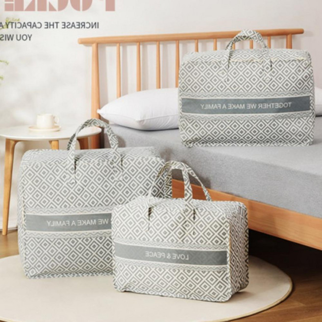 키밍 다용도 수납 리빙백 이불정리 정리포켓, 그레이, 본상품선택, 1개