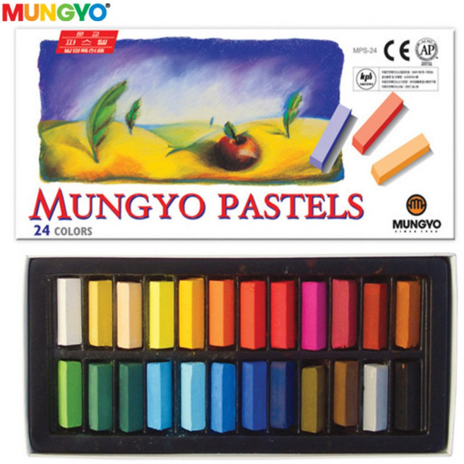 [문교] 일반 사각 파스텔 24색 지함 MPS-24
