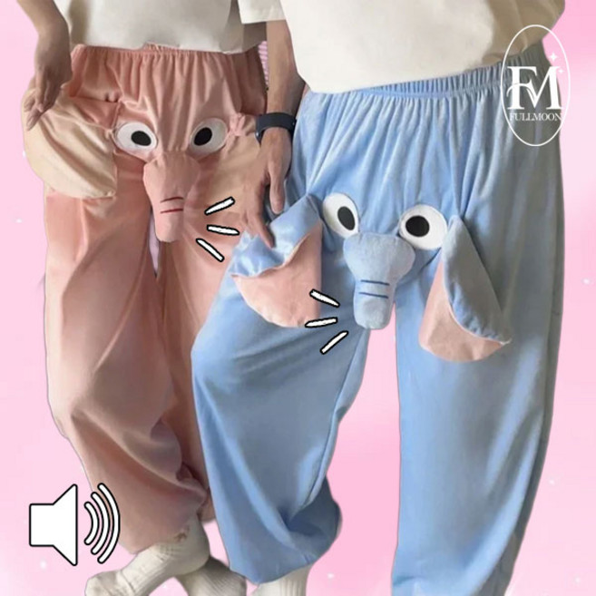 귀염뽀짝 캐릭터 디쟌 포근 도톰 파자마파티 / 코끼리수면긴바지SM