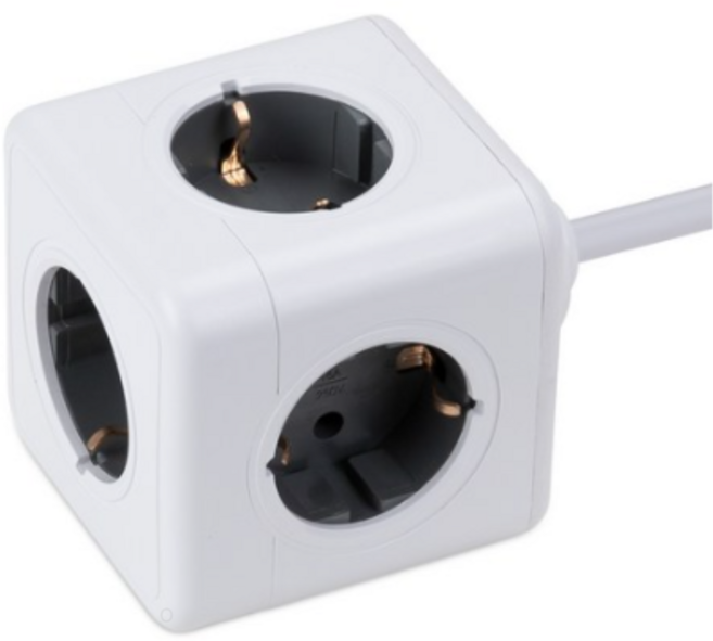 파워큐브 V2 멀티탭 5구 익스텐디드, 150cm, WHITE (화이트), 1개