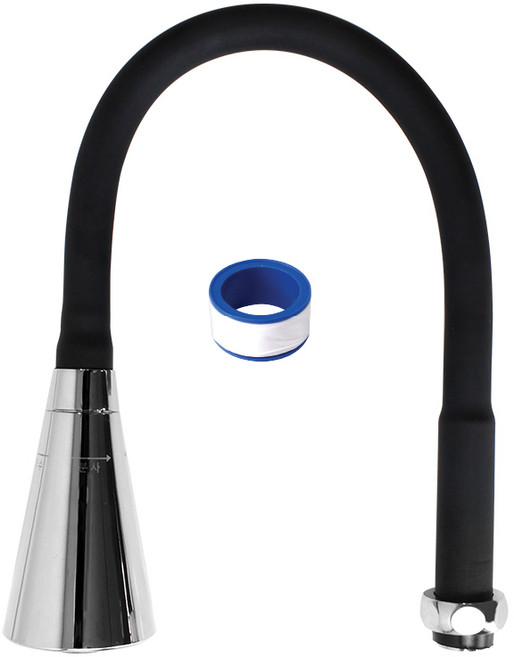 주방수전 블랙고급 코브라 일자형, 1개