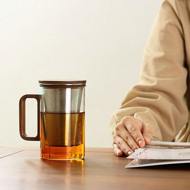 사마도요 우드핸들 티머그 500mL (BC10 스텐필터), 색상, 1개